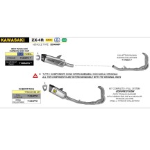 SISTEMA COMPLETO DE FLECHA DE TITANIO DE CARRERAS DE COMPETICIÓN KAWASAKI ZX-4R 2024