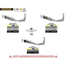 SISTEMA COMPLETO DE FLECHA OSCURA DE ALUMINIO INDY RACE KAWASAKI Z 650 / NINJA 650 2021-2023