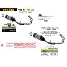 SISTEMA COMPLETO DE PISTA DE TITANIO ARROW YAMAHA R7 2021-2023