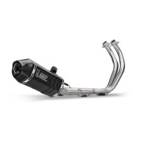 ESCAPE COMPLETO MIVV SPEED EDGE ACERO INOXIDABLE NEGRO YAMAHA TRACER 7 / GT 2021-2024