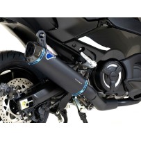 ECRATANDO EL ESCAPE COMPLETO TITANIO NEGRO TERMIGNONI YAMAHA T-MAX 560 2020-2024 (EU5)