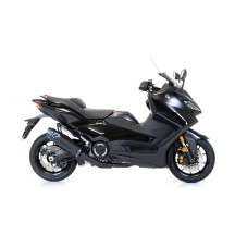 ECRATANDO EL ESCAPE COMPLETO TITANIO NEGRO TERMIGNONI YAMAHA T-MAX 560 2020-2024 (EU5)