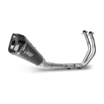 ESCAPE COMPLETO 2X1 MIVV DELTA RACE NEGRO ACERO INOXIDABLE YAMAHA MT-07 / FZ-07 2021-2024