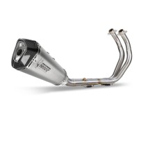 ESCAPE COMPLETO 2X1 MIVV DELTA RACE ACERO INOX CARBONO YAMAHA MT-07 / FZ-07 2021-2024