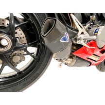 ESCAPE LATERAL COMPLETO + UPMAP TERMIGNONI ACERO TITANIO DUCATI PANIGALE V2