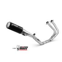 ESCAPE COMPLETO 2X1 MIVV MK3 NEGRO ACERO INOXIDABLE KAWASAKI Z 650 2017-2023