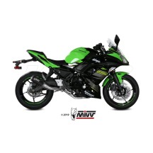 ESCAPE COMPLETO 2X1 MIVV MK3 NEGRO ACERO INOXIDABLE KAWASAKI NINJA 650 2017-2023