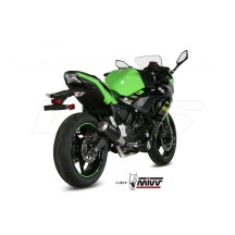 ESCAPE COMPLETO 2X1 MIVV MK3 NEGRO ACERO INOXIDABLE KAWASAKI NINJA 650 2017-2023