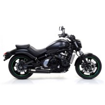 REBEL ARROW ESCAPE COMPLETO ACERO ALUMINIO OSCURO KAWASAKI VULCAN S 650 21-24