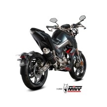 ESCAPE COMPLETO ALTO ACERO INOXIDABLE MIVV GP NEGRO ZONTES ZT 125 U / G1 2021-2024