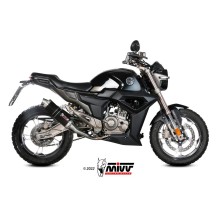 ESCAPE COMPLETO ALTO ACERO INOXIDABLE MIVV GP NEGRO ZONTES ZT 125 U / G1 2021-2024