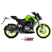 ESCAPE COMPLETO ESTÁNDAR MIVV GP ACERO INOXIDABLE NEGRO KEEWAY RKF 125 2021-2024
