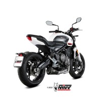 SISTEMA COMPLETO MIVV DELTA RACE NEGRO ACERO INOXIDABLE TRIUMPH TRIDENT 660 2021-2024