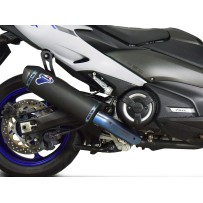 ESCAPE COMPLETO RACING TERMIGNONI TITANIO NEGRO YAMAHA T-MAX 530 2017-2024