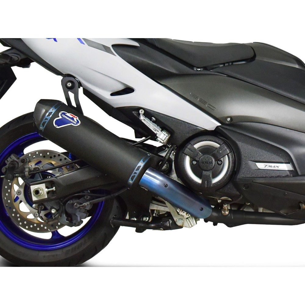 ESCAPE COMPLETO RACING TERMIGNONI TITANIO NEGRO YAMAHA T-MAX 530 2017-2024 ESCAPE COMPLETO RACING TERMIGNONI TITANIO NEGRO YAMAHA T-MAX 530 2017-2024