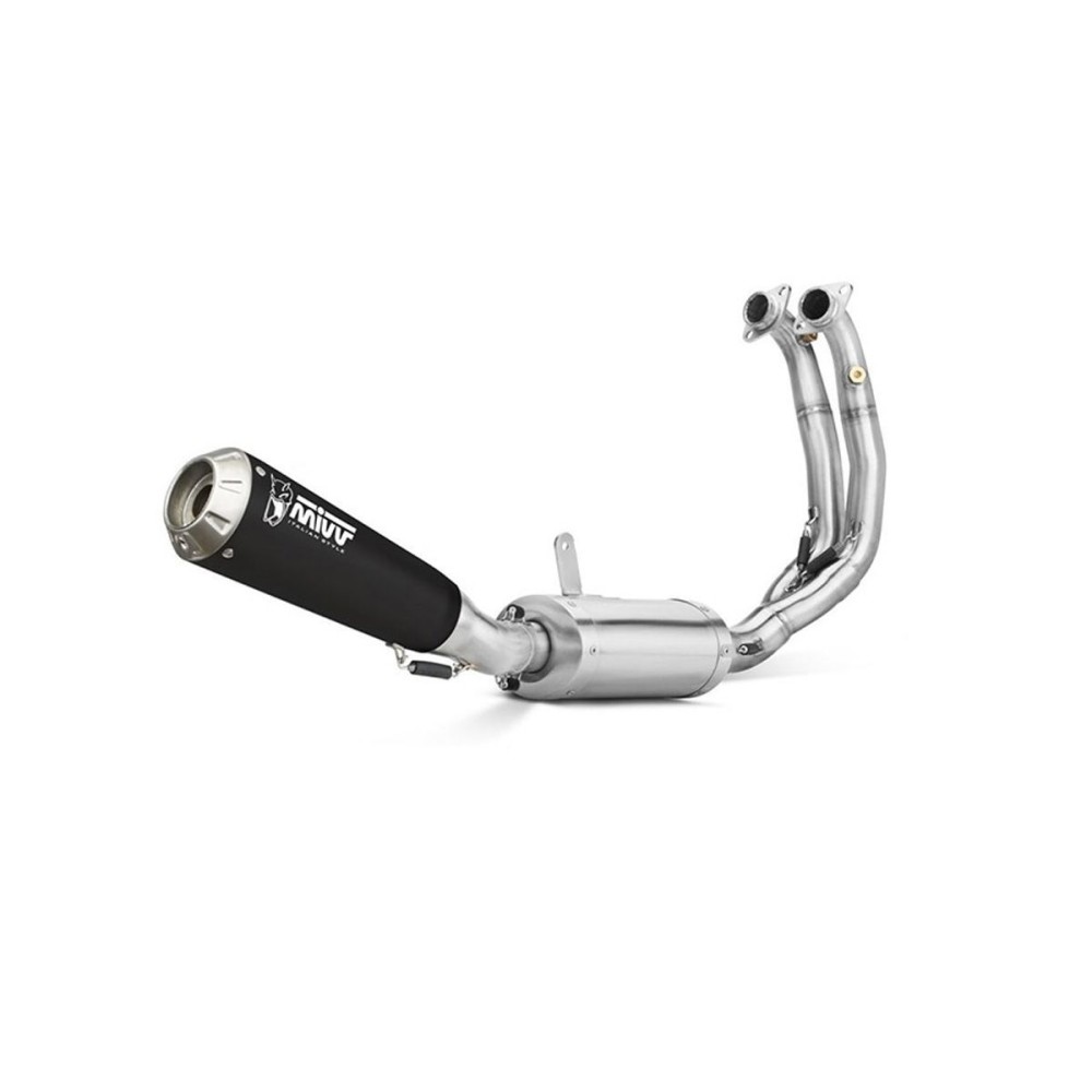 ESCAPE COMPLETO MIVV ALTO X-M1 NEGRO ACERO INOXIDABLE YAMAHA MT-09 / FZ-09 2021-2023 ESCAPE COMPLETO MIVV ALTO X-M1 NEGRO ACERO INOXIDABLE YAMAHA MT-09 / FZ-09 2021-2023