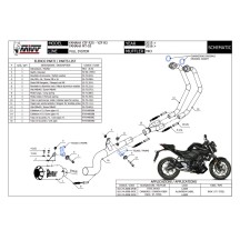 ESCAPE COMPLETO MIVV POWER STEEL MK3 CARBONO YAMAHA YZF R25 2015-2024