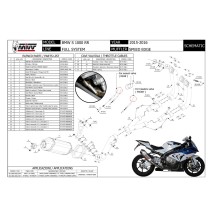 ESCAPE COMPLETO 4X2X1 MIVV SPEED EDGE INOX CARBONO BMW S 1000 RR 2015-2016