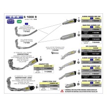 ESCAPE COMPLETO COMPETITION EVO ARROW TITANIO ACERO INOXIDABLE BMW S 1000 R 2014-2016