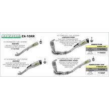 ESCAPE COMPETITION ARROW FULL TITANIUM COMPLETO KAWASAKI ZX-10RR 2017-2020