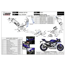 ESCAPE COMPLETO 4X2X1 MIVV SPEED EDGE TITANIO YAMAHA YZF R1 2015-2023