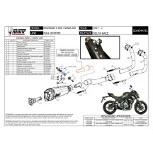 ESCAPE COMPLETO MIVV SPORT DELTA RACE ACERO-CARBONO KAWASAKI NINJA 650 2017-2023