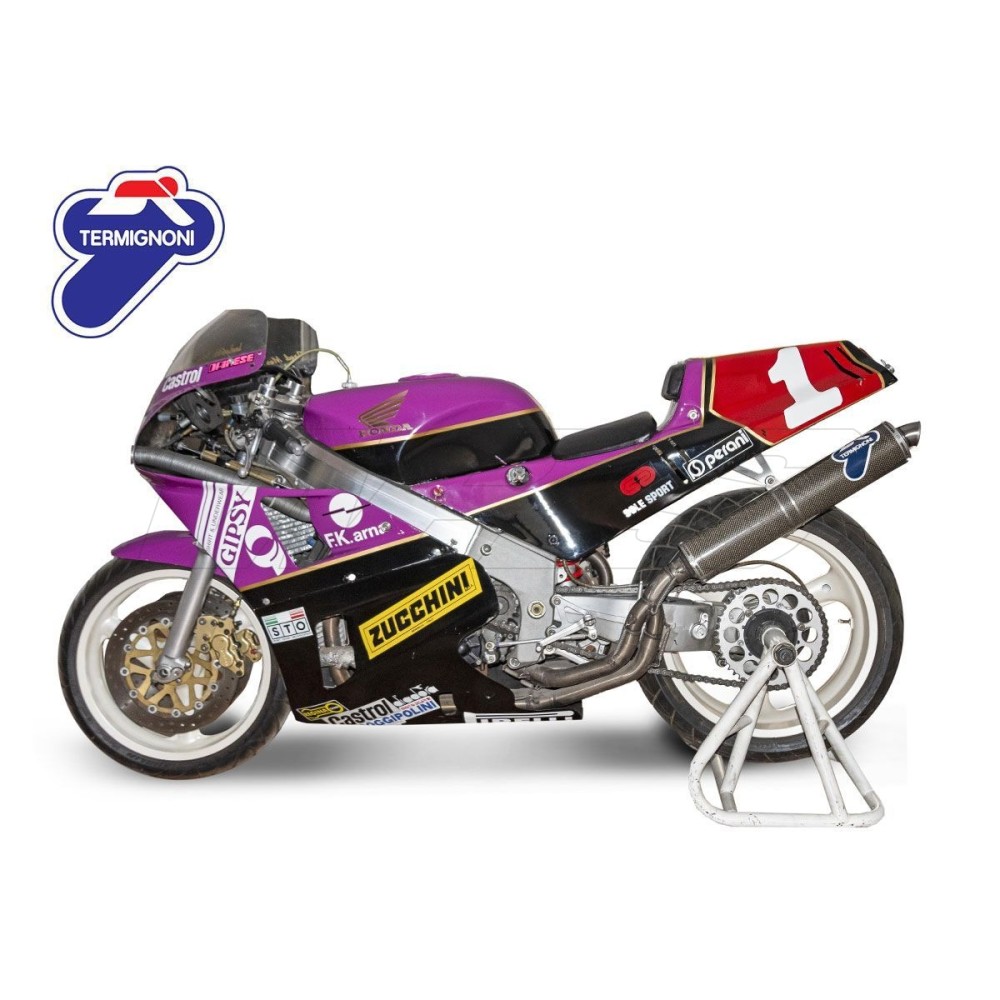 ESCAPE TERMIGNONI COMPLETO DE CARBONO HONDA VFR 750 R RC 30 APROBADO ESCAPE TERMIGNONI COMPLETO DE CARBONO HONDA VFR 750 R RC 30 APROBADO