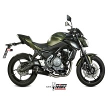 ESCAPE COMPLETO 2X1 MIVV DELTA RACE NEGRO ACERO INOXIDABLE KAWASAKI Z650 2017-2023