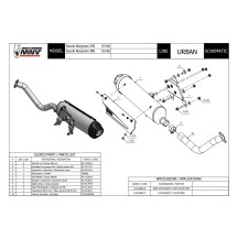 ESCAPE COMPLETO 1X1 MIVV URBAN INOX SUZUKI BURGMAN 250 2003-2006
