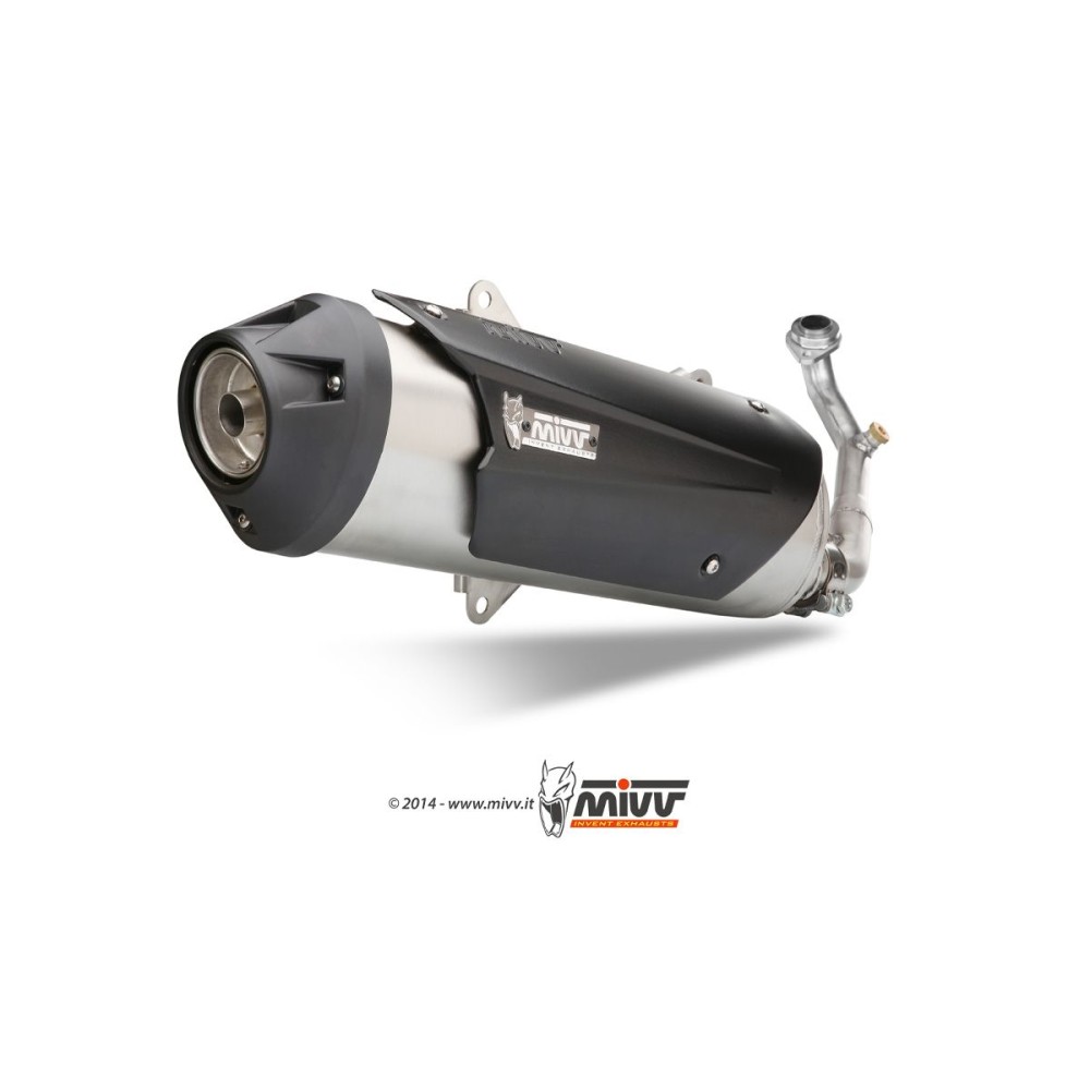 C.PG.0016.K ESCAPE COMPLETO 1X1 MIVV URBAN INOX PIAGGIO X9 250 2006-2006