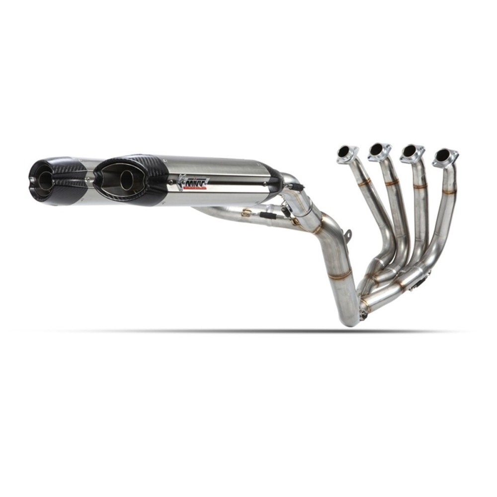 ESCAPE COMPLETO 4X1X2 MIVV SOUND ACERO-CARBONO YAMAHA YZF 1000 R1 2009-2014 UNDERSEAT