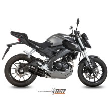 ESCAPE COMPLETO 1X1 MIVV SOUND ACERO NEGRO YAMAHA MT-125 2015-2019