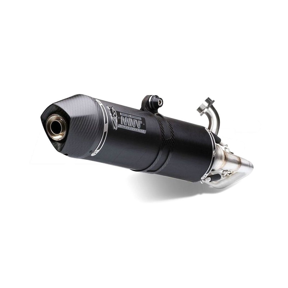 ESCAPE COMPLETO 1X1 MIVV STRONGER ACERO NEGRO SUZUKI BURGMAN 150 2002-2006