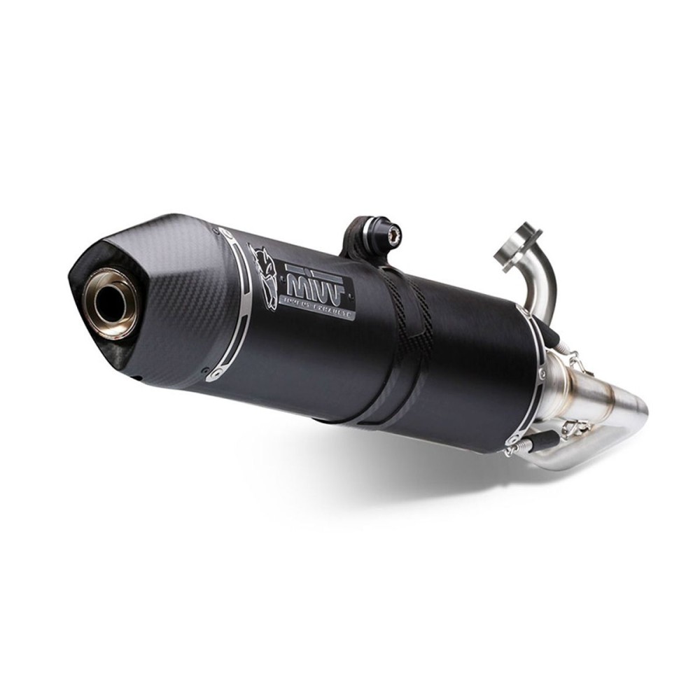 ESCAPE COMPLETO 1X1 MIVV STRONGER ACERO NEGRO HONDA SH 150 2013-2016