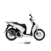 ESCAPE COMPLETO 1X1 MIVV STRONGER ACERO NEGRO HONDA SH 150 2013-2016