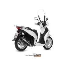 ESCAPE COMPLETO 1X1 MIVV STRONGER ACERO NEGRO HONDA SH 150 2013-2016