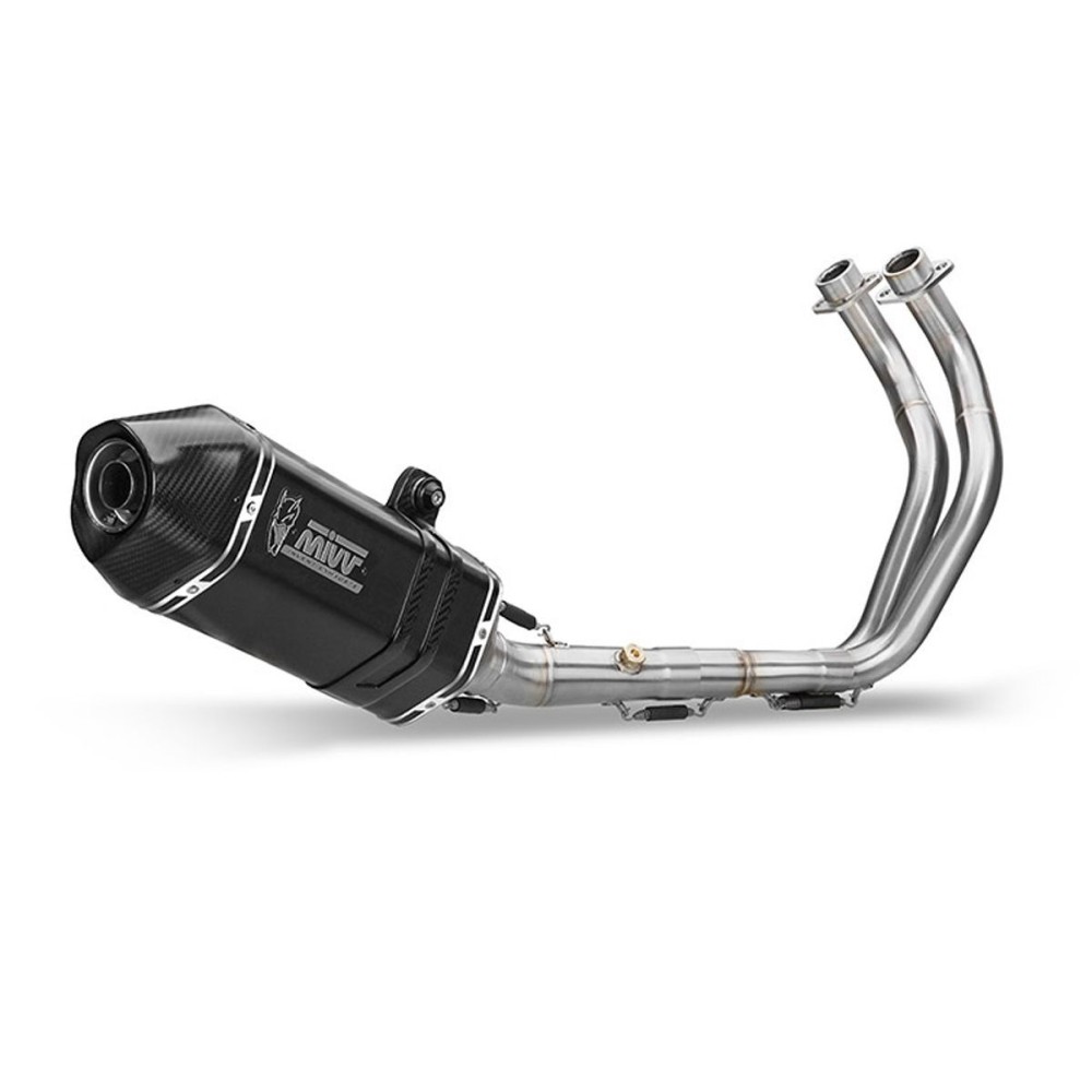 ESCAPE COMPLETO 2X1 MIVV SPEED EDGE ACERO NEGRO YAMAHA T-MAX 530 2012-2016