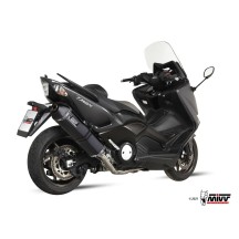 ESCAPE COMPLETO 2X1 MIVV SPEED EDGE ACERO NEGRO YAMAHA T-MAX 530 2012-2016