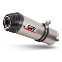 ESCAPE COMPLETO 2X1 MIVV OVALADO TITANIO-CARBONO YAMAHA XSR 700 2016-2020