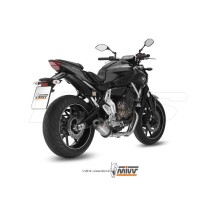 ESCAPE COMPLETO 2X1 MIVV OVALADO TITANIO-CARBONO YAMAHA MT-07 2014-2020