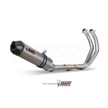 ESCAPE COMPLETO 2X1 MIVV OVALADO TITANIO-CARBONO YAMAHA MT-07 2014-2020