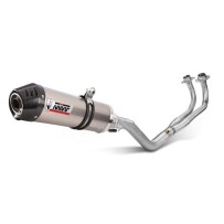 ESCAPE COMPLETO 2X1 MIVV OVALADO TITANIO-CARBONO KAWASAKI VERSYS 650 2015-2020
