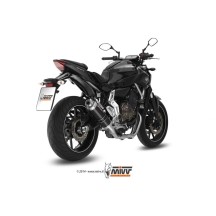 SCARICO COMPLETO 2X1 MIVV GP ACCIAIO NERO  YAMAHA MT-07 / FZ-07 2014-2024