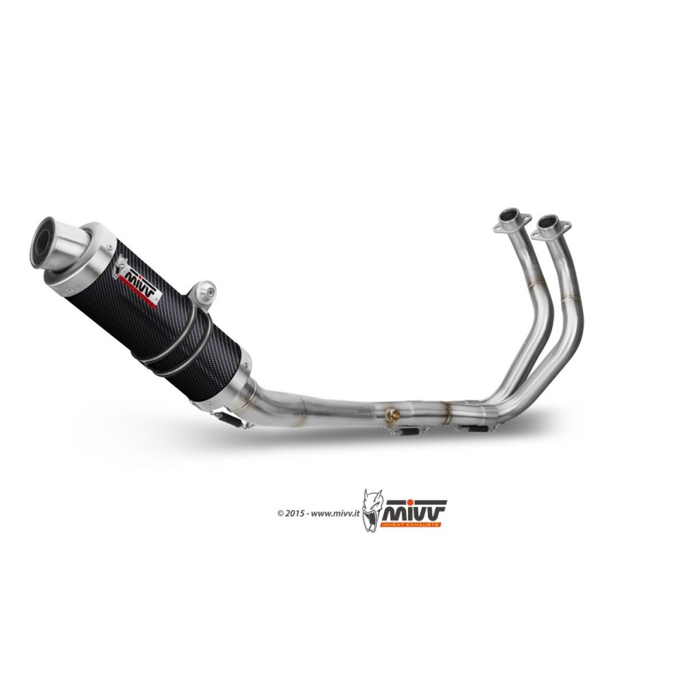 ESCAPE COMPLETO 2X1 MIVV GP CARBONO-CARBONO YAMAHA MT-07 / FZ-07 2014-2024
