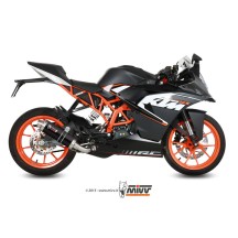 ESCAPE COMPLETO 1X1 MIVV GP ACERO NEGRO KTM RC 125 2014-2016