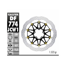 DISCO FLOTANTE COMPLETO RACING GALFER DUCATI MULTISTRADA V4 S / RS / SPORT 2021-2024