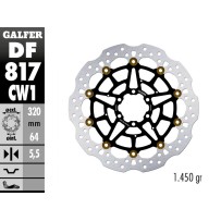 DF817CW1 DISCO FLOTANTE DELANTERO GALFER MOTO GUZZI MGX-21 1400 2020-2023