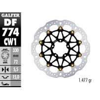 DF774CW1 DISCO FLOTANTE DELANTERO GALFER DUCATI MULTISTRADA V4 / S / PIKES PEAK 2018-2023