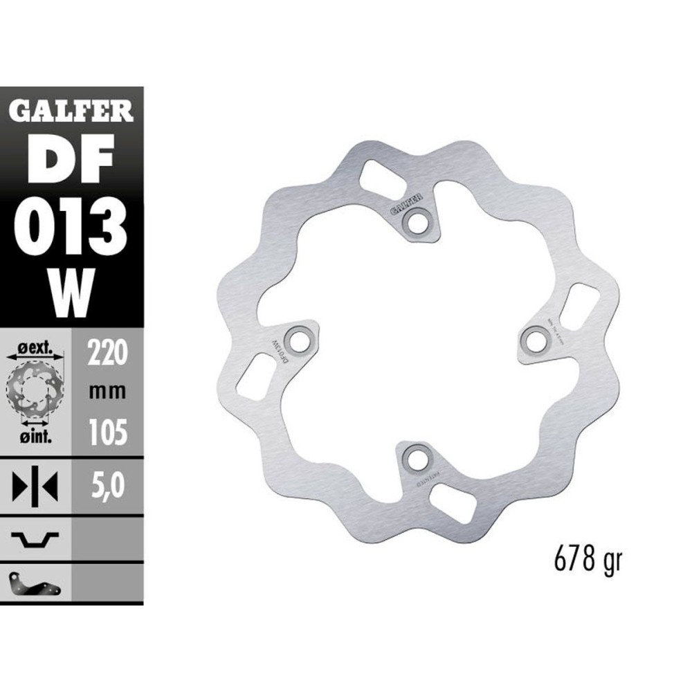 DF013W DISCO FIJO TRASERO GALFER HONDA CB 125 R 2018-2023 DF013W DISCO FIJO TRASERO GALFER HONDA CB 125 R 2018-2023