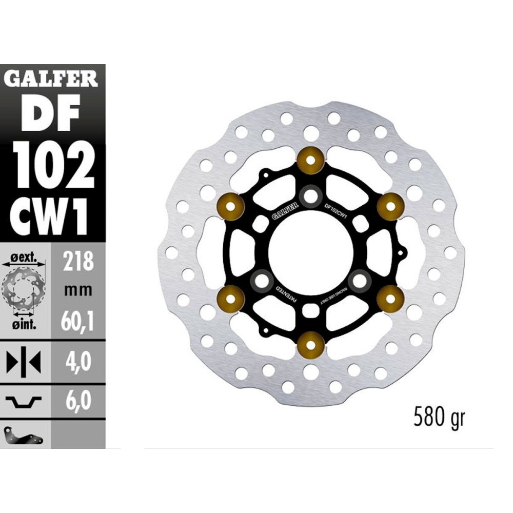 DF102CW1T35 DISCO DELANTERO FLOTANTE GALFER MOTO 3 KTM RC4 DF102CW1T35 DISCO DELANTERO FLOTANTE GALFER MOTO 3 KTM RC4